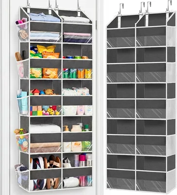 Ofiray-home 5-Tier Over Door Organizer with 10-Compartment Wide Storag