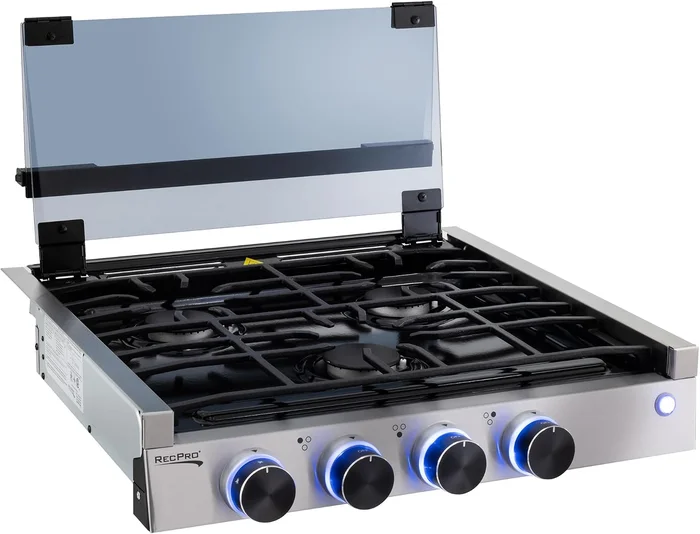 RecPro RV Built In Gas Cooktop