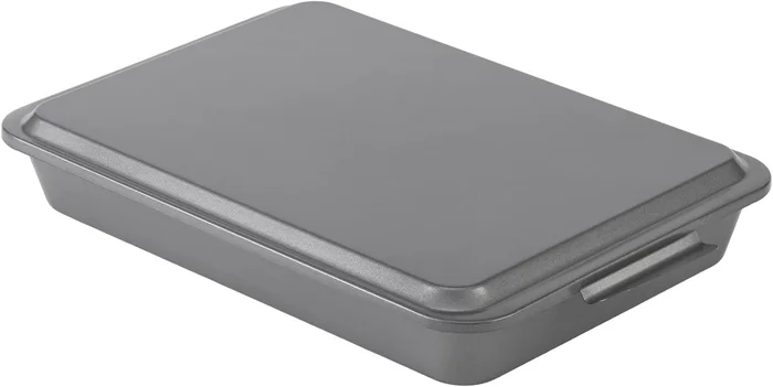 GoodCook Everyday Baking Pan with Metal Lid Nonstick Warp-Resistant He