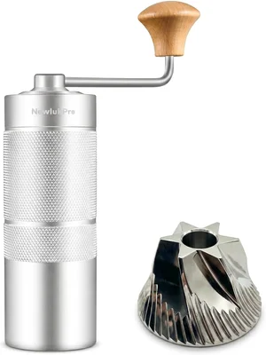 M6 Manual Coffee Grinder for Espresso, Pour Over, French Press & Moka,