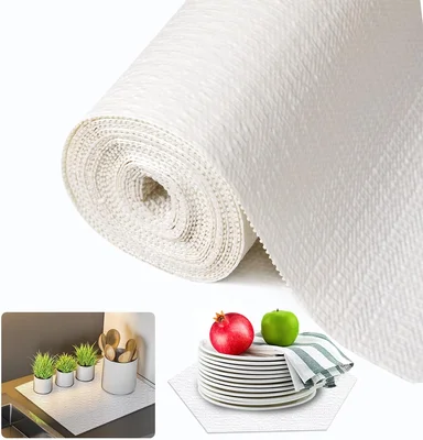 Beautysaid Non Adhesive Non Slip Shelf and Drawer Liner for Kitchen Ca
