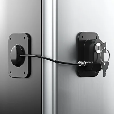 RORMGO Refrigerator Lock 2 Packs with Silicone Wire Protection for Kid