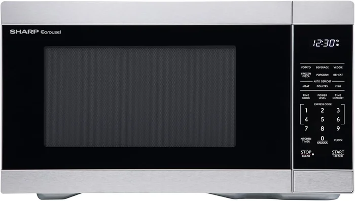 Sharp SMC1162KS 1.1 cu. ft. 1000W Stainless Steel Countertop Microwave