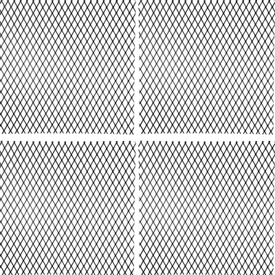 Gisafai 4 Pieces 24 by 24 Inch Expanded Metal Sheet 3/4 Grid 12 Gauge 