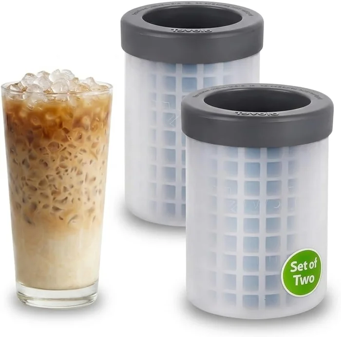 Tovolo Mini Ice Squeeze and Release Cylinder 2-Pack for Making Mini Ic
