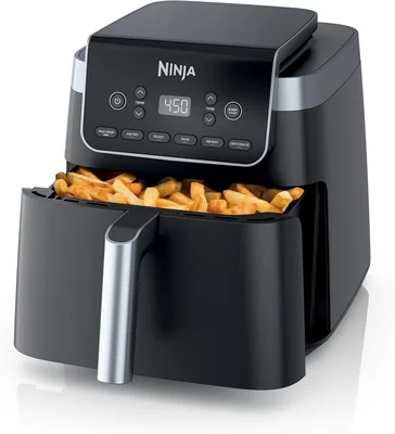 Ninja Air Fryer XL with MaxCrisp 6.5 Qt 6-in-1 Grey AF181 for Large Fa