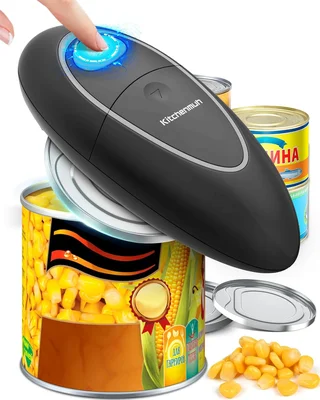 One Touch Electric Can Opener Fits All Can Sizes for Seniors with Arth
