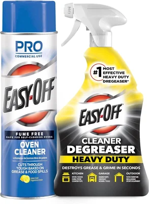 Bundle of Easy-Off Fume Free Oven Cleaner Spray Lemon 24oz Removes Gre