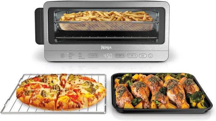 Ninja SP151 Flip Toaster Oven and Air Fryer 8-in-1 Stainless Steel Com