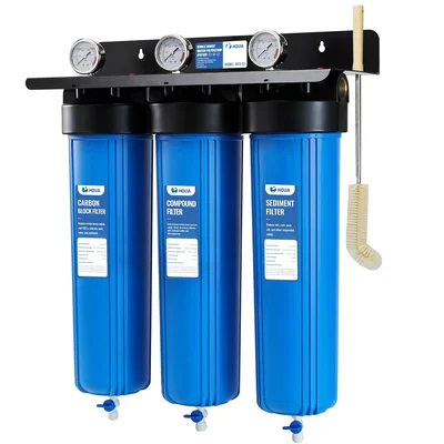 WF3-01 3-Stage Whole House Water Filtration System Reducing Heavy Meta