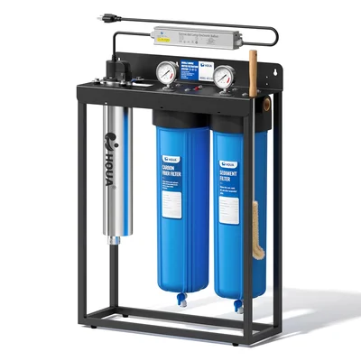WF3-03 3-Stage Free-Standing Whole House Water Filtration System with 