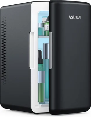 AstroAI 2.0 Gen 6L 8 Cans Mini Fridge Cooler Warmer 110V AC 12V DC Com