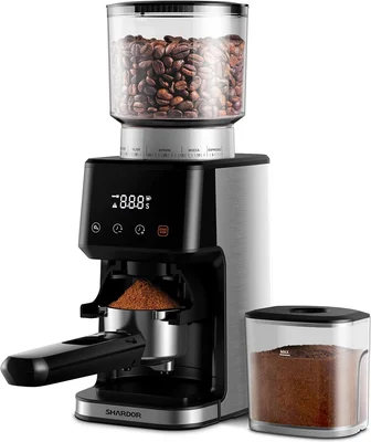 SHARDOR Conical Burr Espresso Coffee Grinder Electric with Precision T