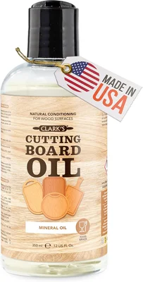 CLARK'S Food Grade Mineral Oil 12 oz Unscented Butcher Block Condition
