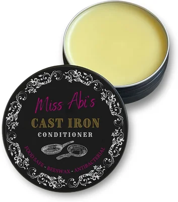Miss Abi's Cast Iron Seasoning and Carbon Steel Seasoning Wax 100% Nat