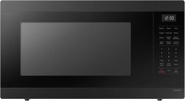 SAMSUNG 1.9 Cu.Ft Countertop Microwave with Sensor Cooking in Matte Bl