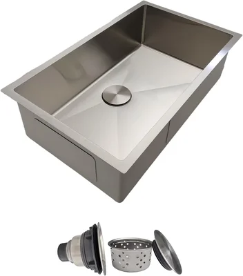 Delironexu 30 Inch Undermount Kitchen Sink 18 Gauge Stainless Steel Si