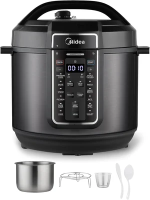 Midea 12-in-1 Electric Pressure Cooker 8 Quarts with Stainless Steel I