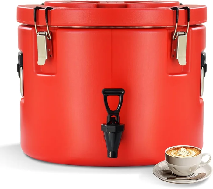 20L 5Gal Insulated Beverage Dispenser Ice and Hot Drink Dispenser with