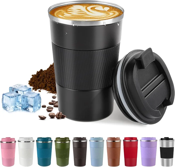 Vacuum Insulated Stainless Steel Travel Coffee Mug Leak Proof Cup with