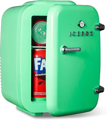 IceBox 4-Liter Mini Fridge Cooler Warmer IBMF4MNT Mint Green Perfect f