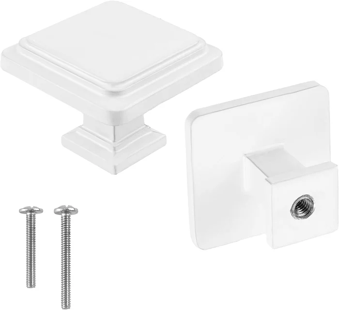 10 Pack White Drawer Knobs Modern Closet Door Knobs Kitchen Cabinet Kn