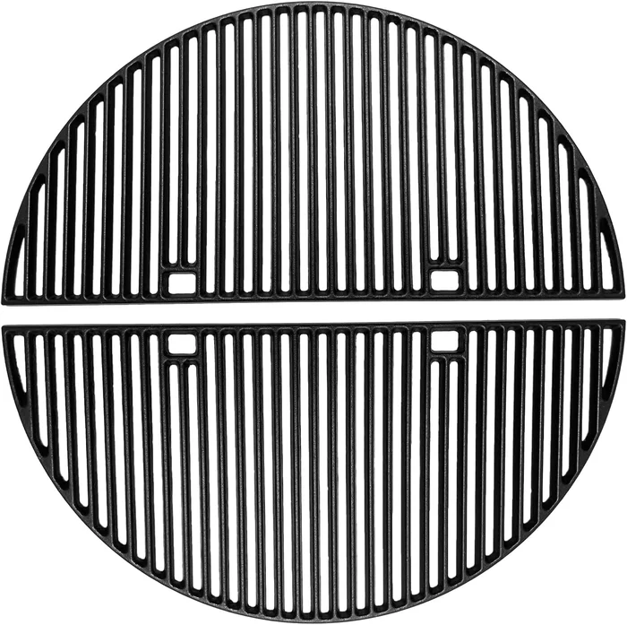 24 Inch Cast Iron Heavy Duty Half-Moon Grates for BGE Big Green Egg XL