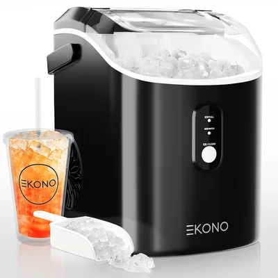 Nugget Ice Maker Countertop Sonic Ice Machine with 34 lbs/24H Pebble I