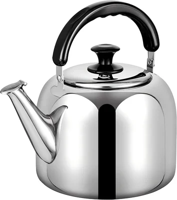 Fast Boiling Food Grade 316 Stainless Steel Whistling Stovetop Tea Ket