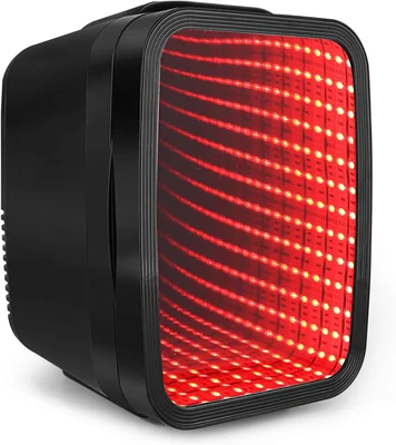 FANSEXPERT 4L Mini Fridge with Dimmable LED Light AC/DC Portable Coole