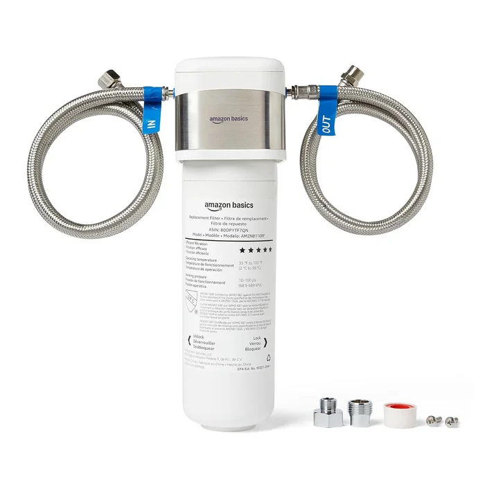 Amazon Basics Under Sink Water Filter System, NSF/ANSI 42 & 372 Certif