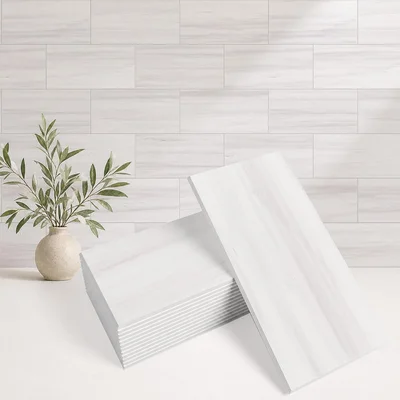 StyloVue 100-Piece 3x6 Inch PVC Peel and Stick Backsplash, 2026 Upgrad