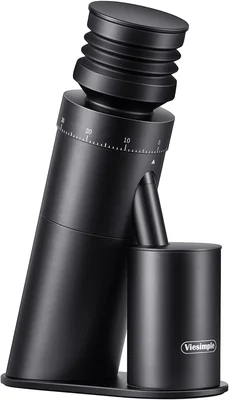 Gen 4 Electric Burr Coffee Grinder for Single Dose Espresso, Black