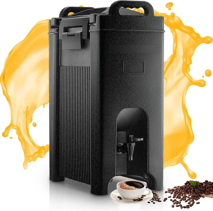 Insulated Beverage Dispenser 5 Gal Commercial Hot and Cold Drink Dispe