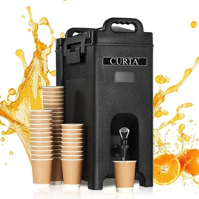 Insulated Beverage Dispenser 5 Gallon Commercial Hot and Cold Drink Di