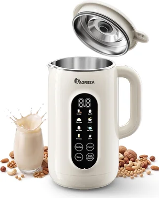 IAGREEA 10-in-1 Nut Milk Maker Machine 42oz Soy Milk Blender for Healt
