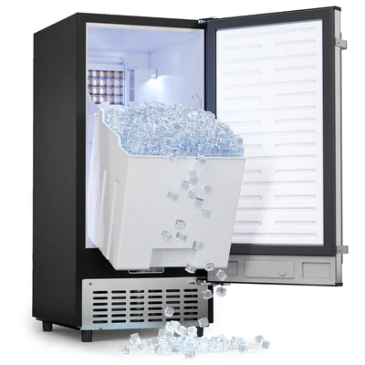 Coolake 15 Inch Commercial Under Counter Ice Maker 100lbs Day Stainles