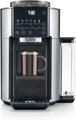 De'Longhi TrueBrew Drip Coffee Maker with Built-In Grinder for 8 to 24