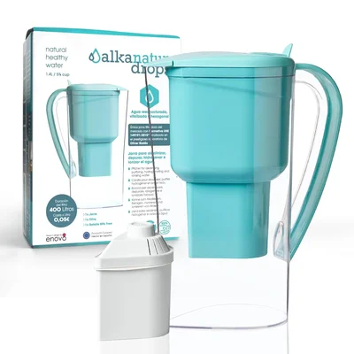 Alkanatur Water Filter Pitcher Removes Fluoride, Microplastics, PFAs -