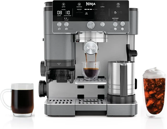 Ninja Luxe Café Premier Espresso and Rapid Cold Brew Machine in Gunmet