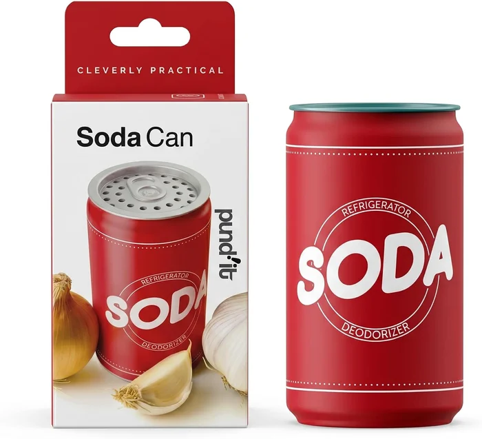 Pund'it Soda Can Fridge Deodorizer Reusable Baking Soda Holder For Ref