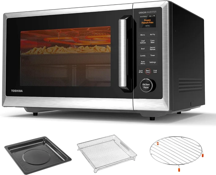 Toshiba OptiChef PRO MAX 1.3 Cu Ft 1100W Air Fryer Combo Microwave Ove