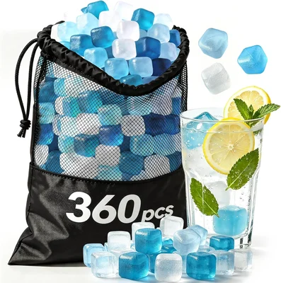 SHENGQIPC Reusable Ice Cubes for Camping 360 Pack 12 lbs