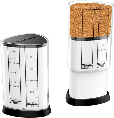KitchenArt 1 Cup Tri Adjust A-Cup Easy Pour Adjustable Measuring Cup f