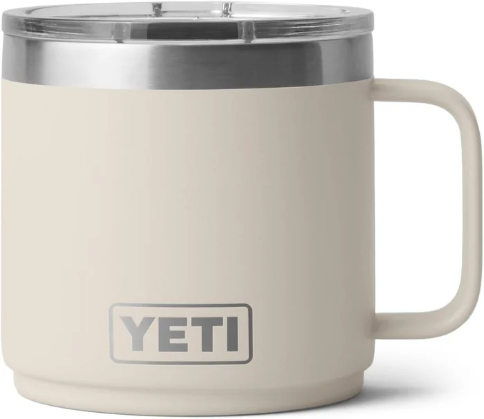 YETI Rambler 14 oz Ceramic Lined Stackable Mug for Hot or Cold Drinks,