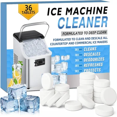 Bellisinno Ice Machine Cleaner Tablets 36 Pack Nickel Safe Scale Remov