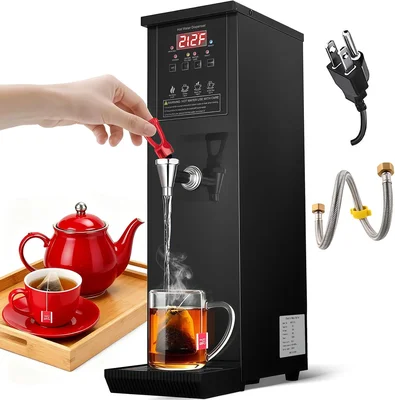 Commercial Hot Water Dispenser Water Boiler Countertop 30L H Auto-fill