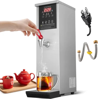 Commercial Hot Water Dispenser Water Boiler Countertop 30L H Auto-fill