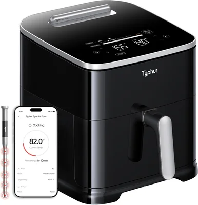 Typhur Sync 8QT AI Smart Air Fryer with Built-in Wireless Meat Thermom