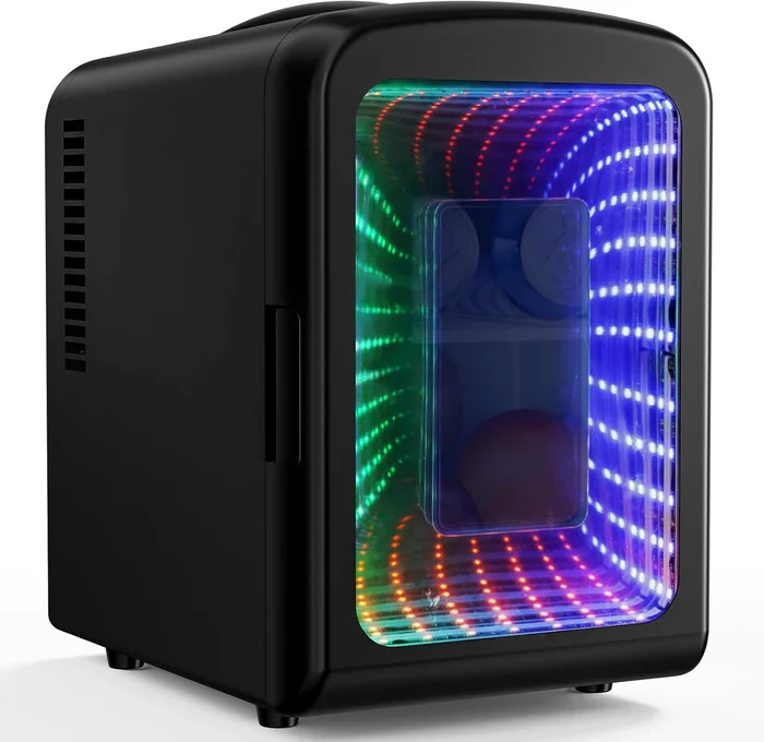 Antarctic Star Mini Compact Refrigerator with Gaming Light 4L Capacity
